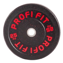 Диск для штанги HI-TEMP с цветными вкраплениями, PROFI-FIT D-51, 25 кг