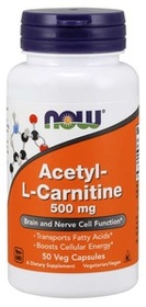 Acetyl L-Carnitine 500 mg 50капс NOW (США)