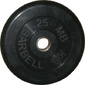 ДИСК "BARBELL" 20 КГ ОБРЕЗИН. ЧЕРНЫЙ диам.25мм, 31мм, 51мм