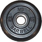 ДИСК "BARBELL" 1.25 КГ ОБРЕЗИН. ЧЕРНЫЙ диам.26мм, 31мм, 51мм