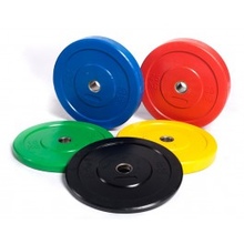 Диск для штанги каучуковый, зеленый, PROFI-FIT D-51, 10 кг