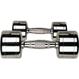 Гантельный ряд ZSO 1 кг - 10 кг (10 пар), шаг 1 кг, CHROME